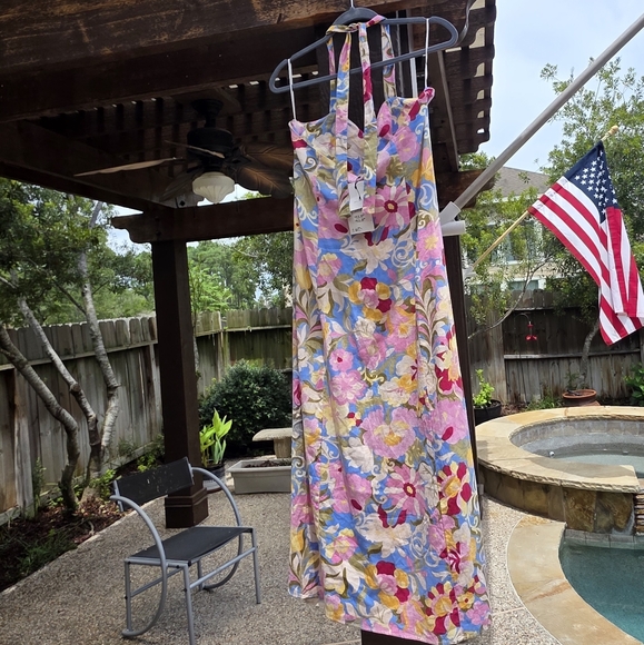 Zara Nwt Floral Halter Maxi Dress - Picture 4 of 15